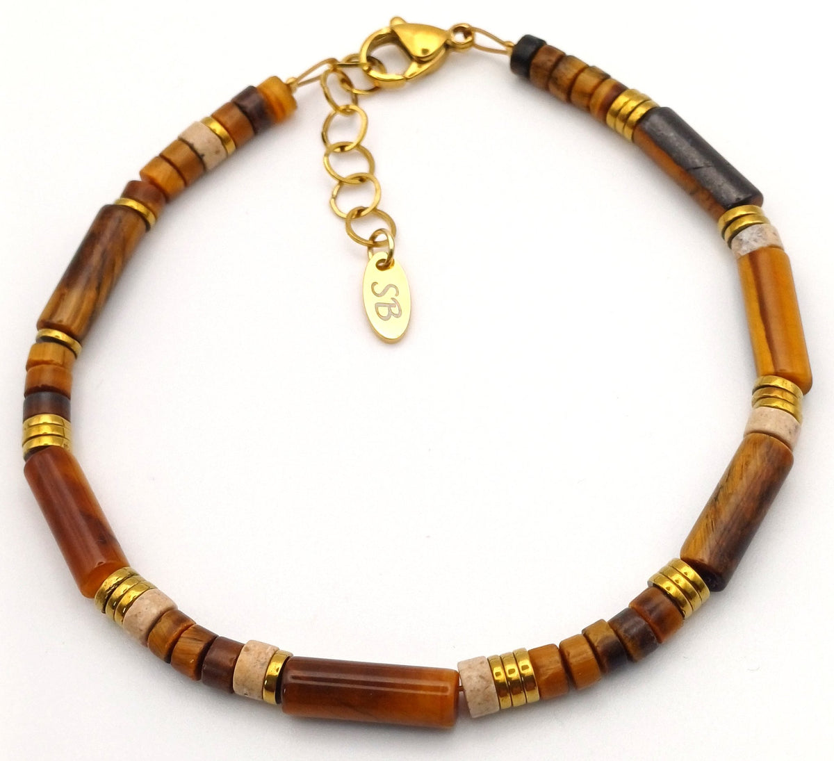 Tijgeroog edelsteen armband