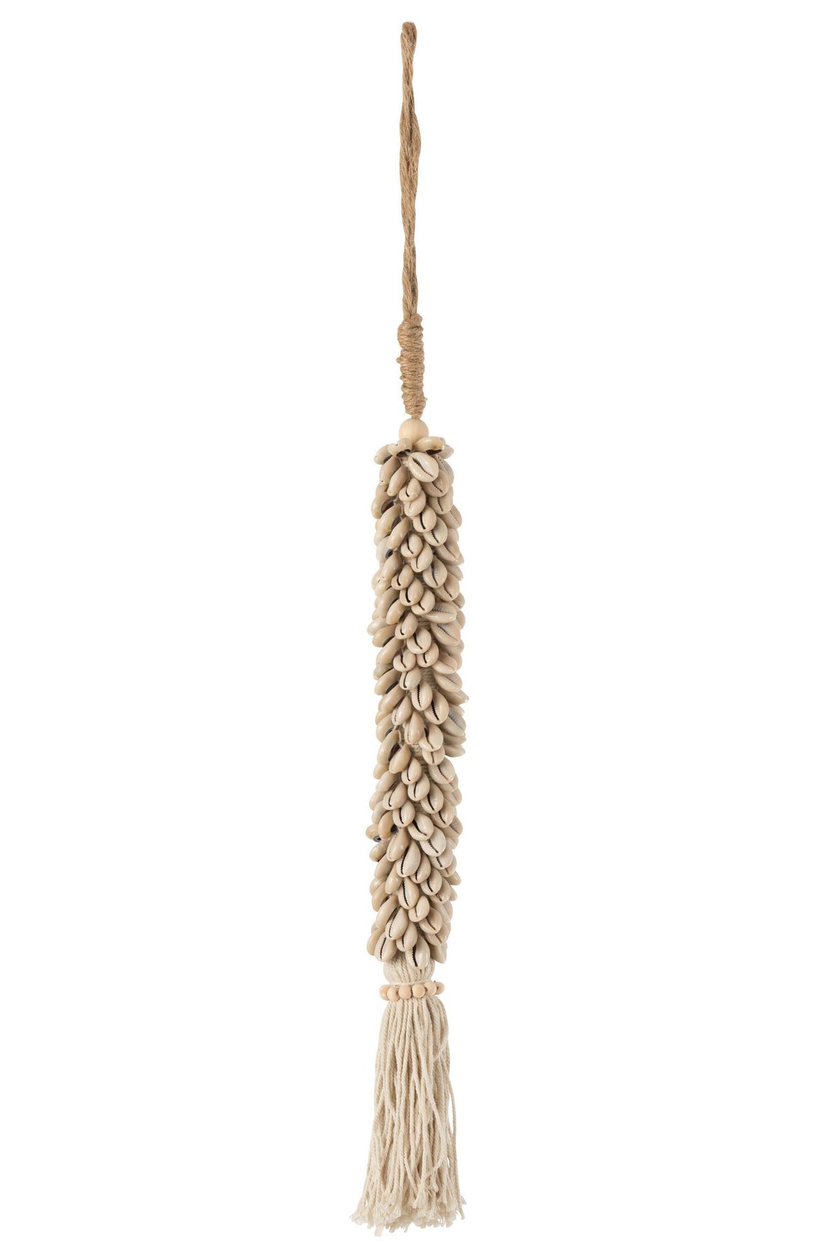 J-Line hanger Schelpen Touw - katoen - naturel