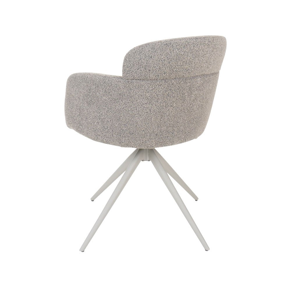 Eetkamerstoel Chase bouclé bruin