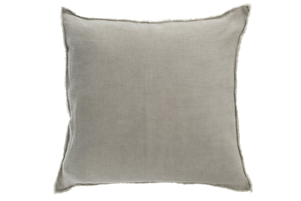 J-Line kussen Stonewashed - linnen - groen
