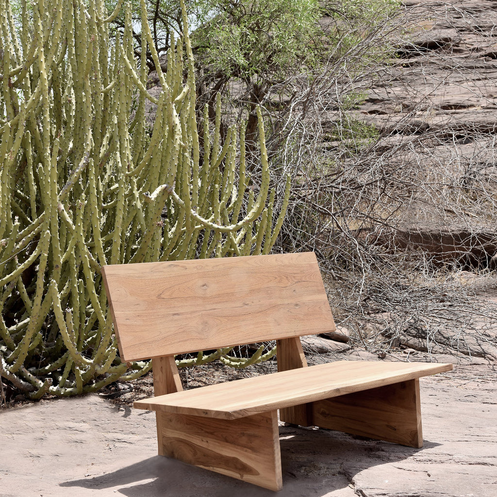 Thar teakhouten lounge bank outdoor