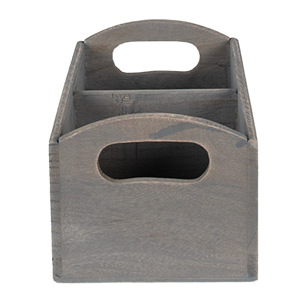 Brievenhouder 30x15x13 cm Grijs Hout Postbakje