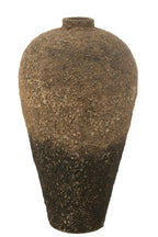 J-Line vaas Pot Antique - cement - bruin/zwart - 100 cm hoog