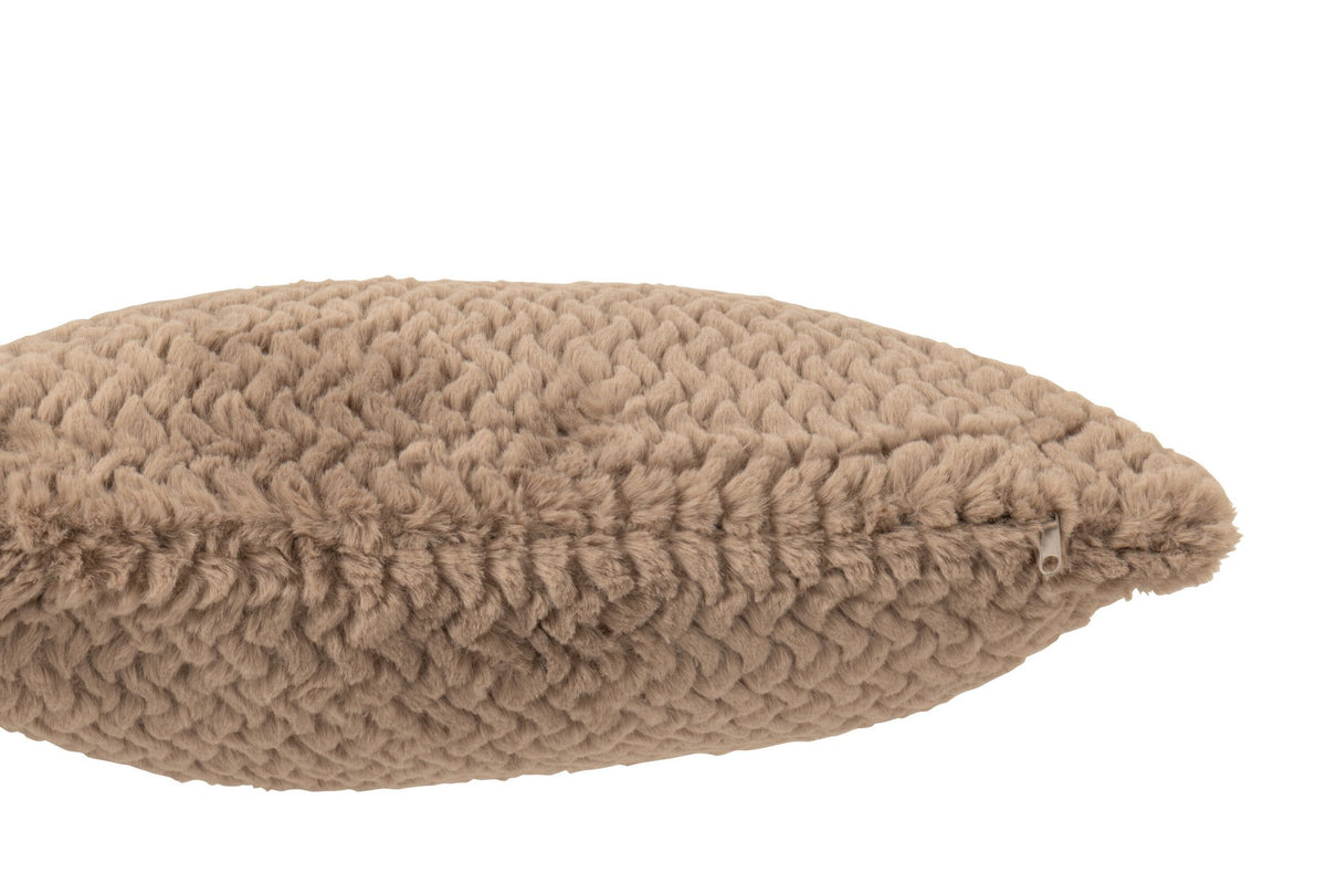 J-Line kussen - polyester - taupe