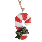 Kersthanger Zuurstok 3x1x5 cm Rood Kunststof