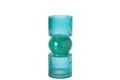J-Line vaas - glas - turquoise - small