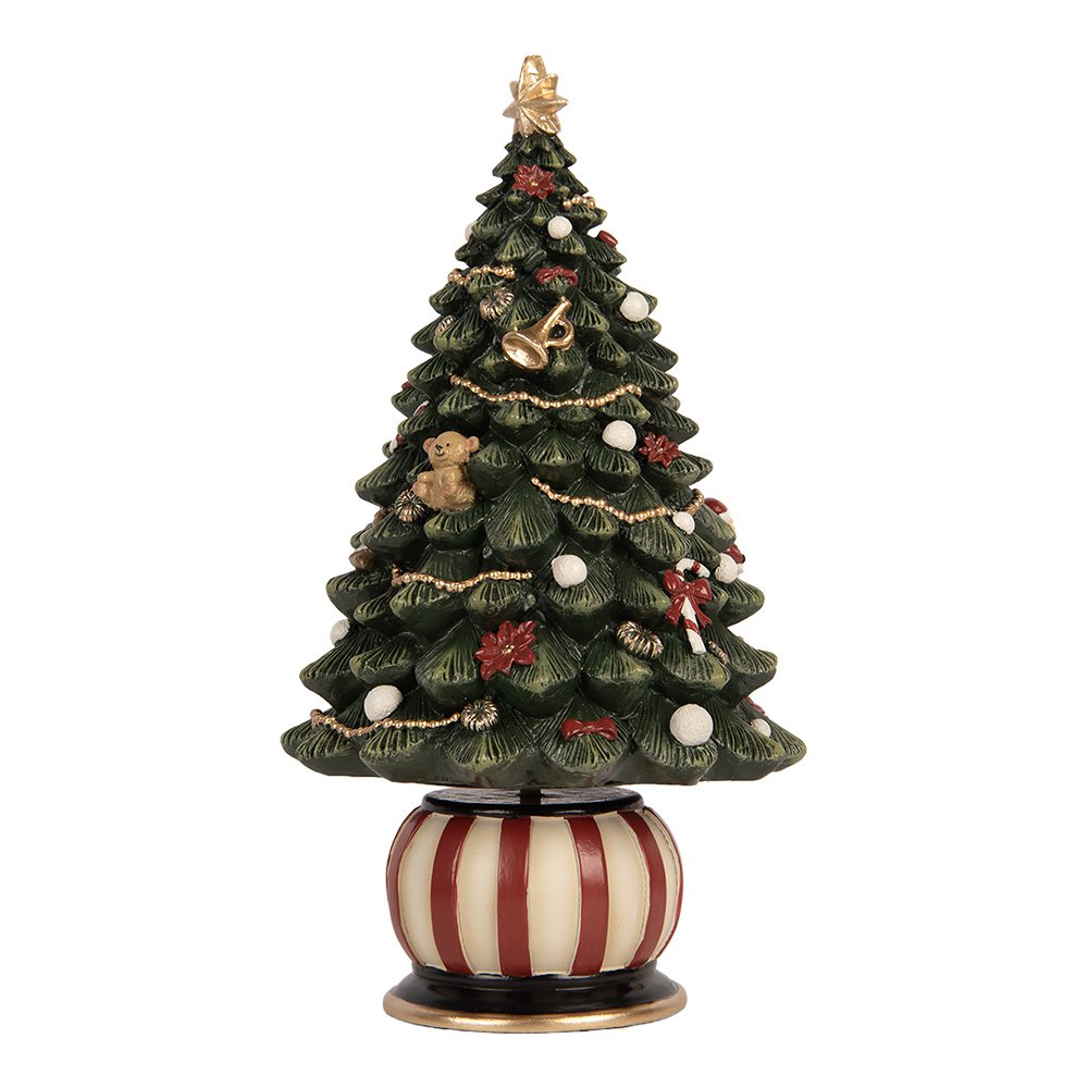 Muziekdoos Kerstboom Ø 13x23 cm Groen Kunststof