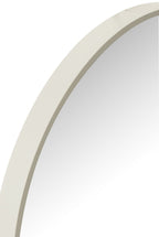 J-Line spiegel Rond - glas/metaal - wit - small - Ø 40 cm