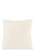 J-Line kussen Teddy - polyester - wit