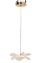 J-Line plafondlamp bloem - acryl - goud - small
