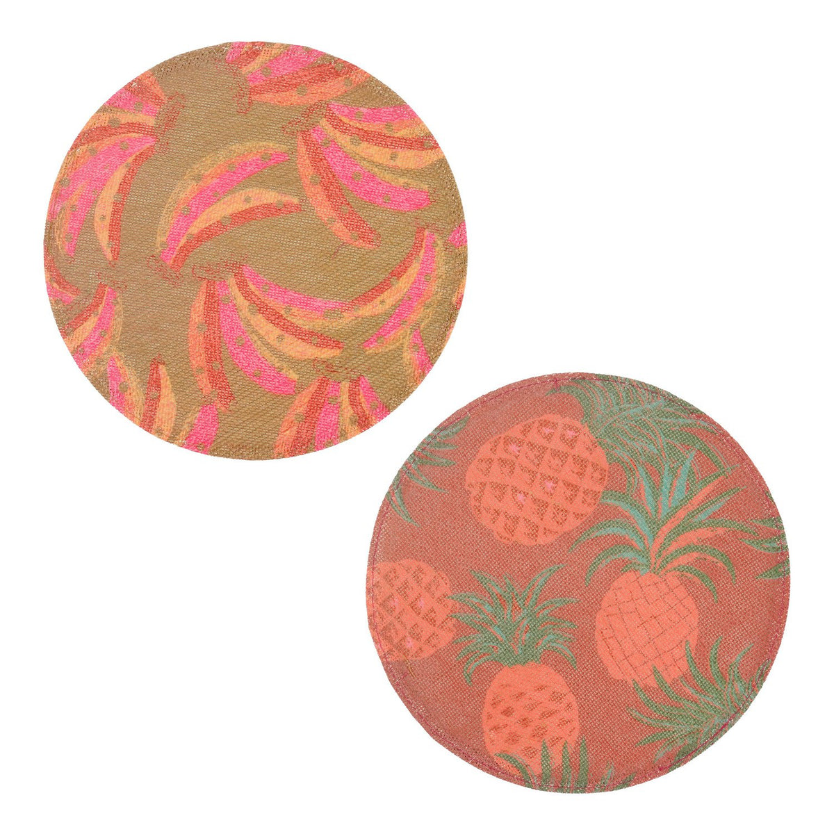 Placemat roze groen 2 assorti