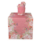 Tafelloper 50x140 cm Roze Katoen Bloemen