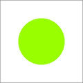 Blanco etiketten - Rond 25mm - fluor groen