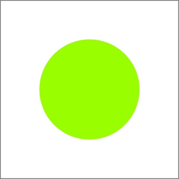Blanco etiketten - Rond 25mm - fluor groen