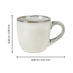 Mok Mandia Grijs 6x6,5cm