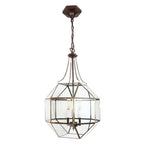 Hanglamp 40x40x190 cm transparant Glas Hanglamp Eettafel