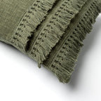 Nederlands decor Fara - Cushion Cotton 40x60 cm bieslook - groen