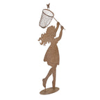 Decoratie Beeld Kind 39x13x87 cm Bruin Metaal