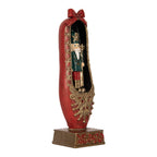 Kerstdecoratie Beeld Notenkraker 6x6x19 cm Rood Kunststof