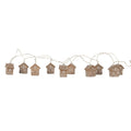 Lichtsnoer 10 Lampjes Gingerbread house LED 150 cm Bruin Kunststof