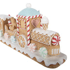 Kerstdecoratie Beeld Trein 47x10x17 cm Bruin Kunststof