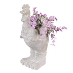 Bloempot Haan 11x10x26 cm Grijs Steen