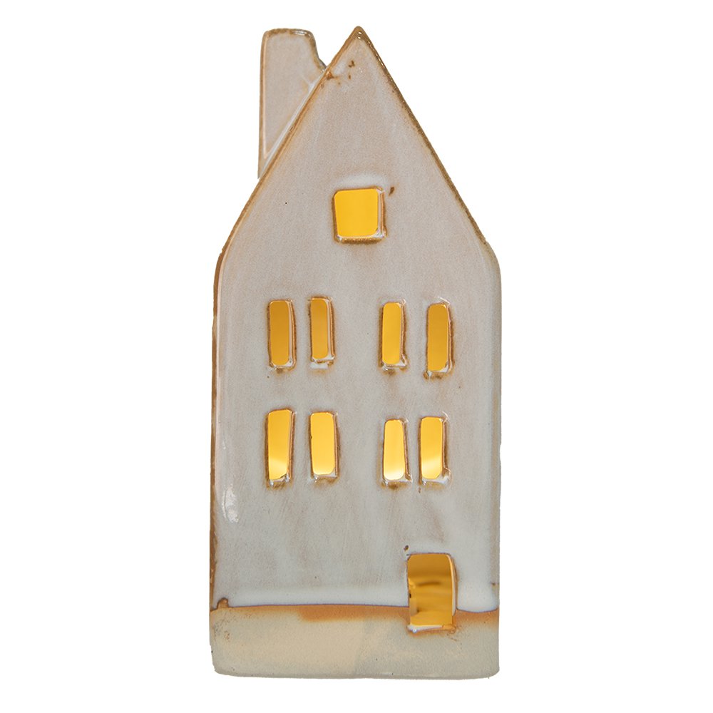 Decoratie Huis 15 cm Beige Porselein