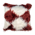 Kussenhoes 45x45 cm Wit Rood Polyester