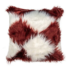 Kussenhoes 45x45 cm Wit Rood Polyester