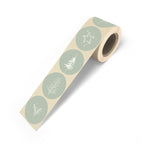 Christmas Stories cadeaustickers op rol - 500 stuks