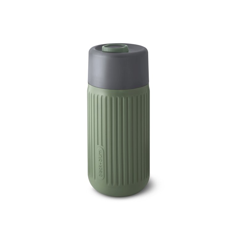 Black+Blum Travel Cup Glass - Reisbeker glas - 0.34Ltr - Grijs/