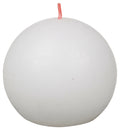 Shine rustiek bolkaars Ø76 Cloudy White