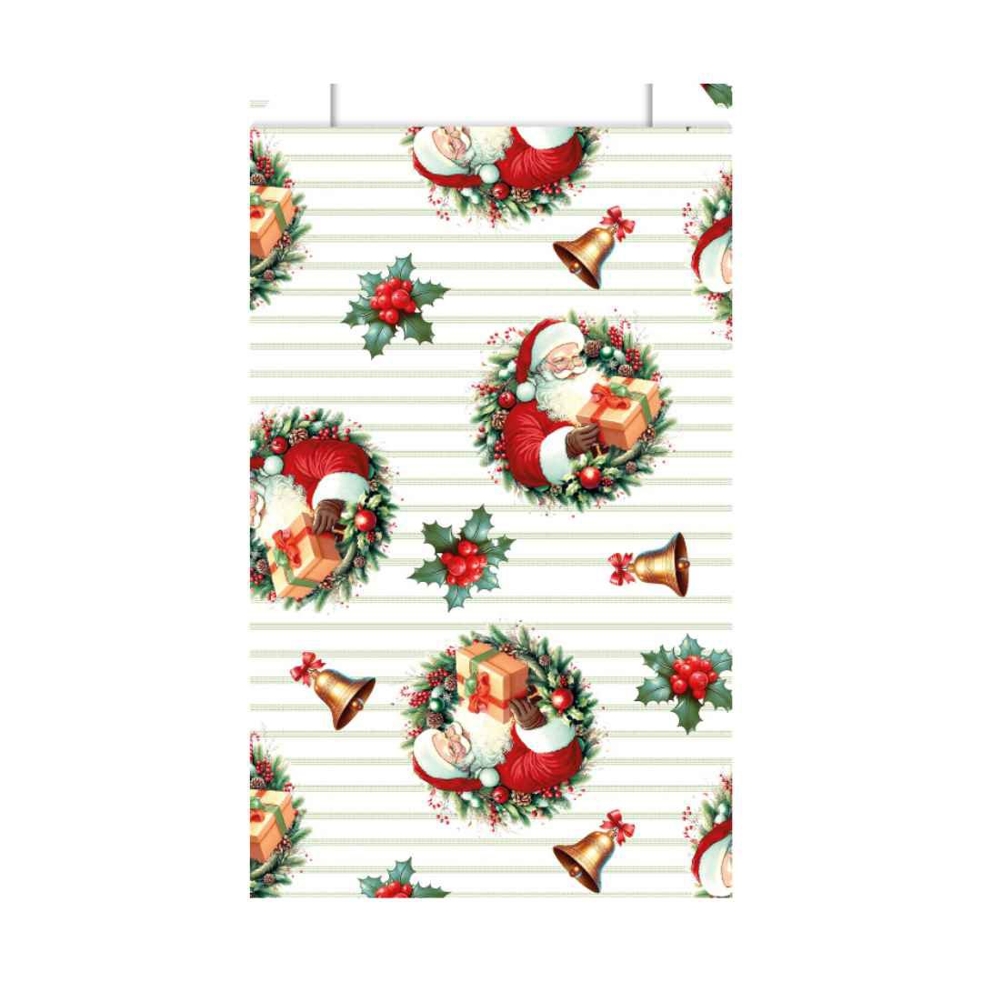 Cadeauzakjes (M) - Kerstman (Bel) - 16+8x27 cm - 250 stuks