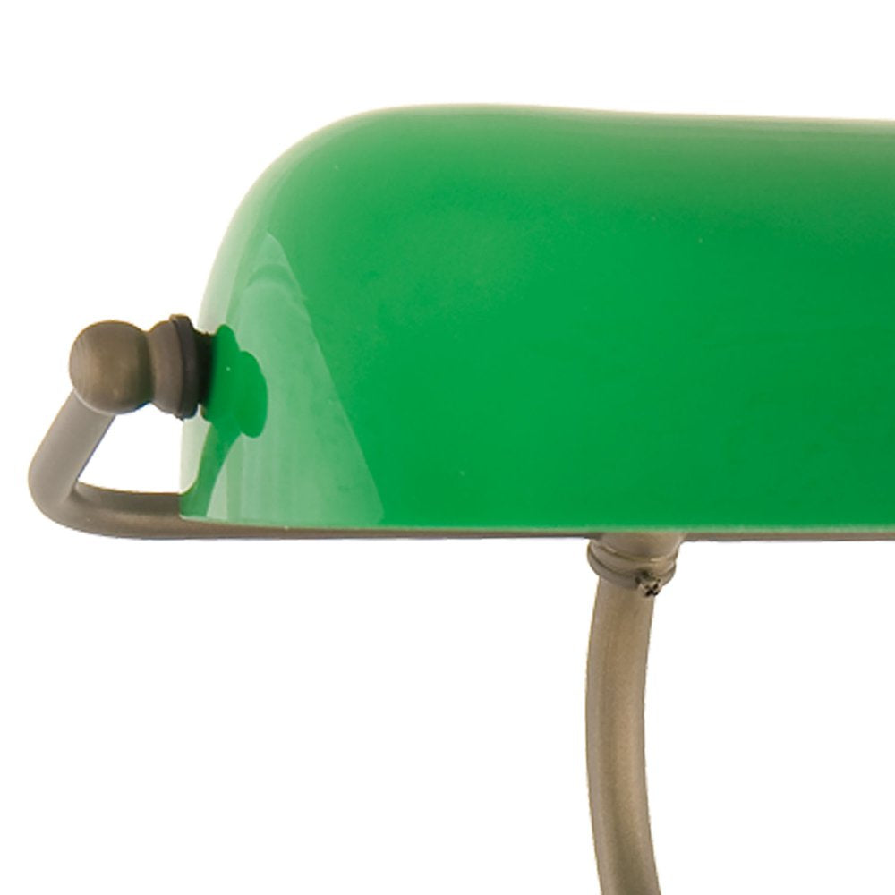 Bureaulamp Ø 27x40 cm Groen Bruin Metaal Tafellamp