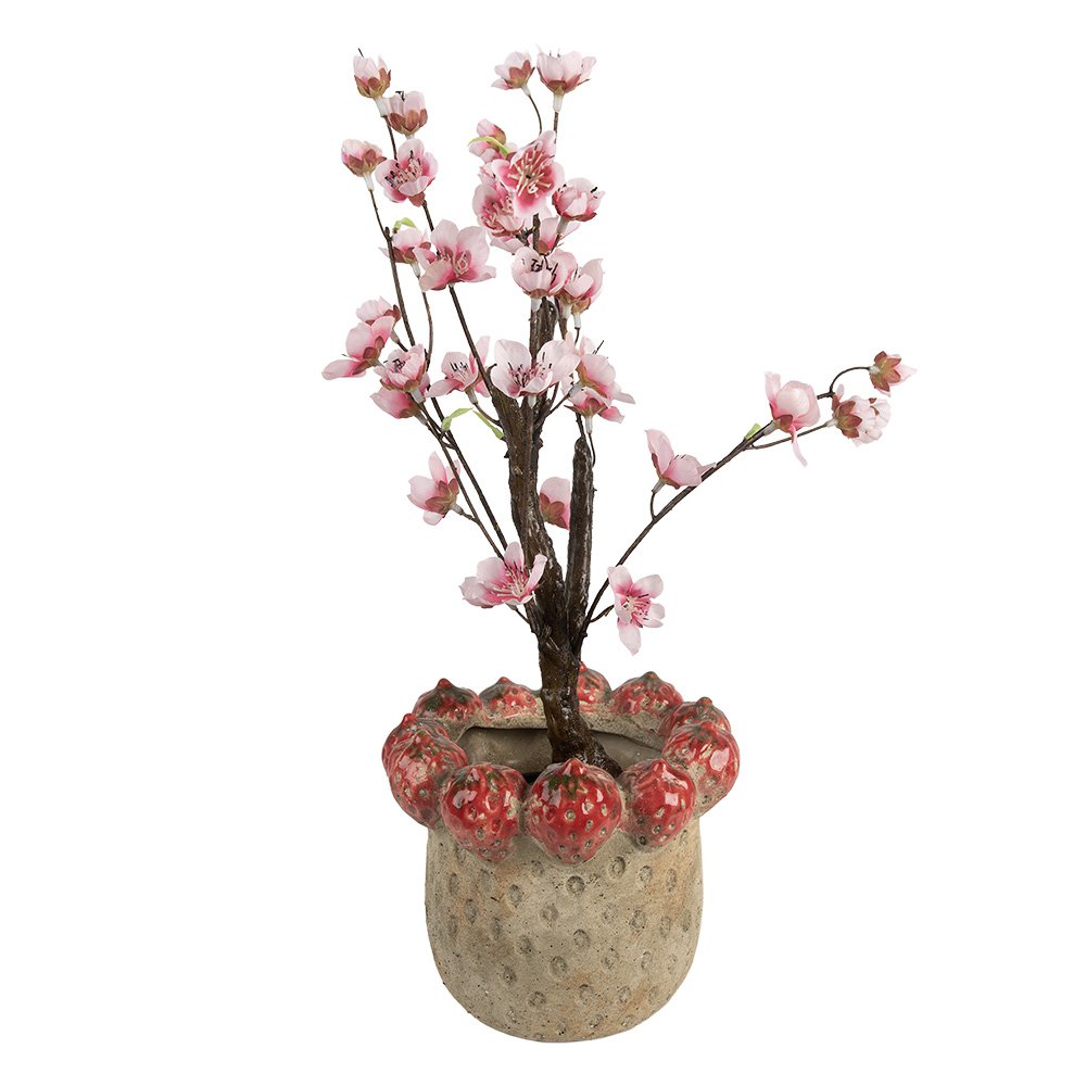 Bloempot Ø 19x16 cm beige terracotta