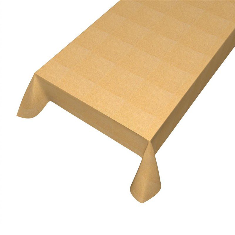 Dean Wasbaar gecoat tafeltextiel geel 140cmx20mtr