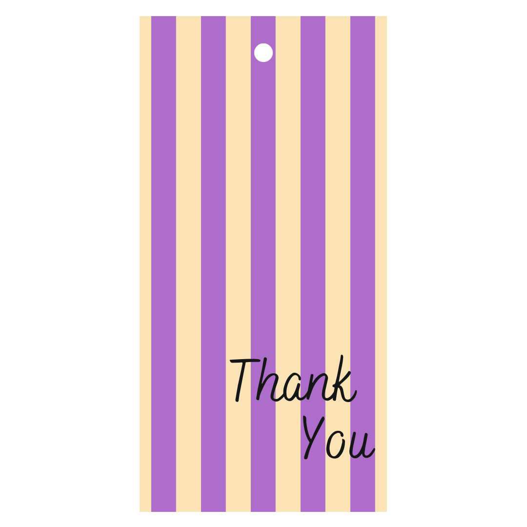 Cadeaukaartje - "Thank you" - 20 Stuks