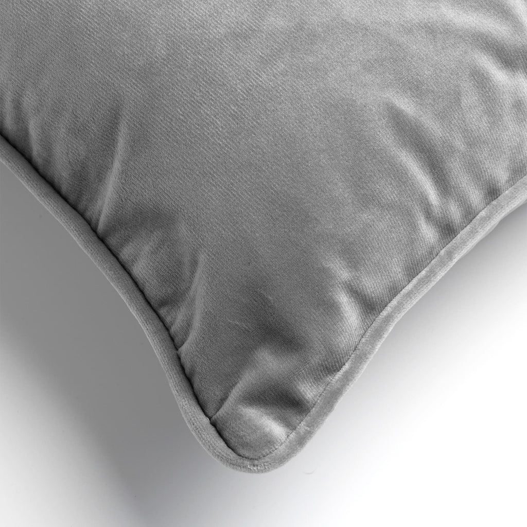 Nederlands decor Finn - Kussen fluweel 40x60 cm - Micro -chip - Grijs