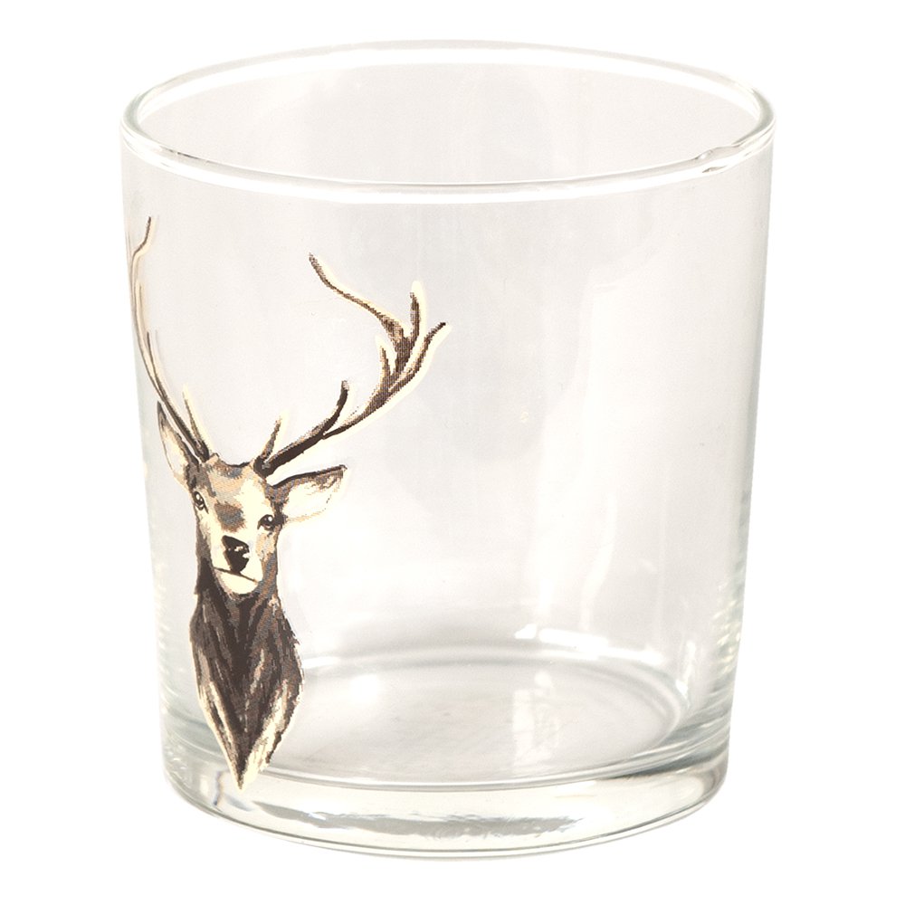 Waterglas 250 ml Bruin Glas Rendier Drinkbeker