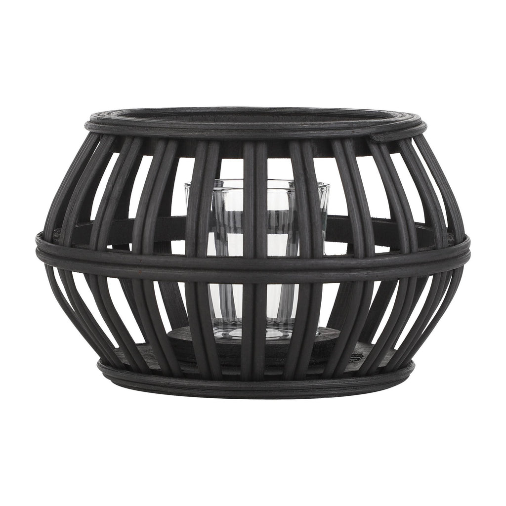Windlicht Bunawan Zwart 17x11 cm