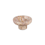 Decoratieve schaal 20xH12cm marmer beige Opus