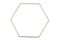 Metalen decoratie hexagon 5st 35cm goud