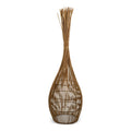 Rotan vloerlamp 110cm (incl. elec. snoer)