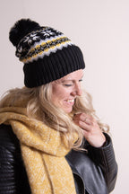 Wintersjaal Dames 50x180 cm Geel Synthetisch Wintershawl