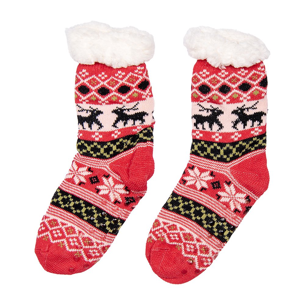 Kerstsokken set van 12 one size Meerkleurig Synthetisch Hert