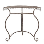 Plantentafel Set van 2 76x38x75 / 64x32x65 cm Bruin Metaal