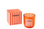 J-Line geurkaars Naranja - Mandarin Moments - glas - oranje - S