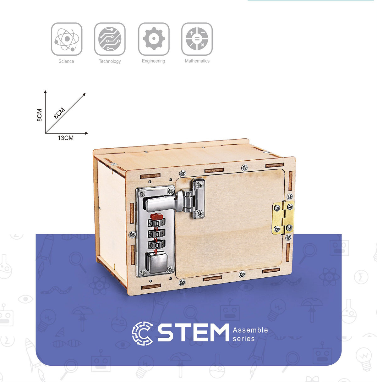 Bouwpakket Stem Kluis met Cijferslot- Science Kit