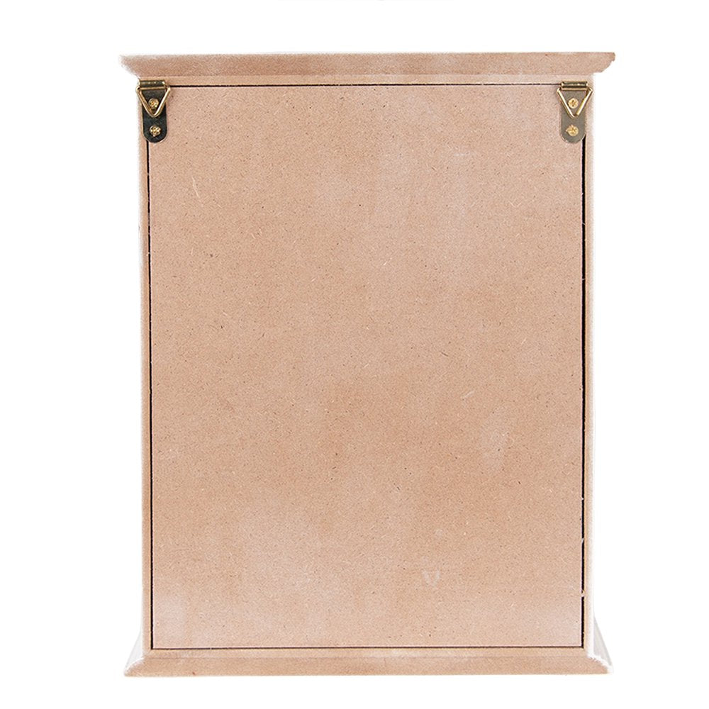 Sleutelkastje 20x6x27 cm Wit Hout Sleutelhouder