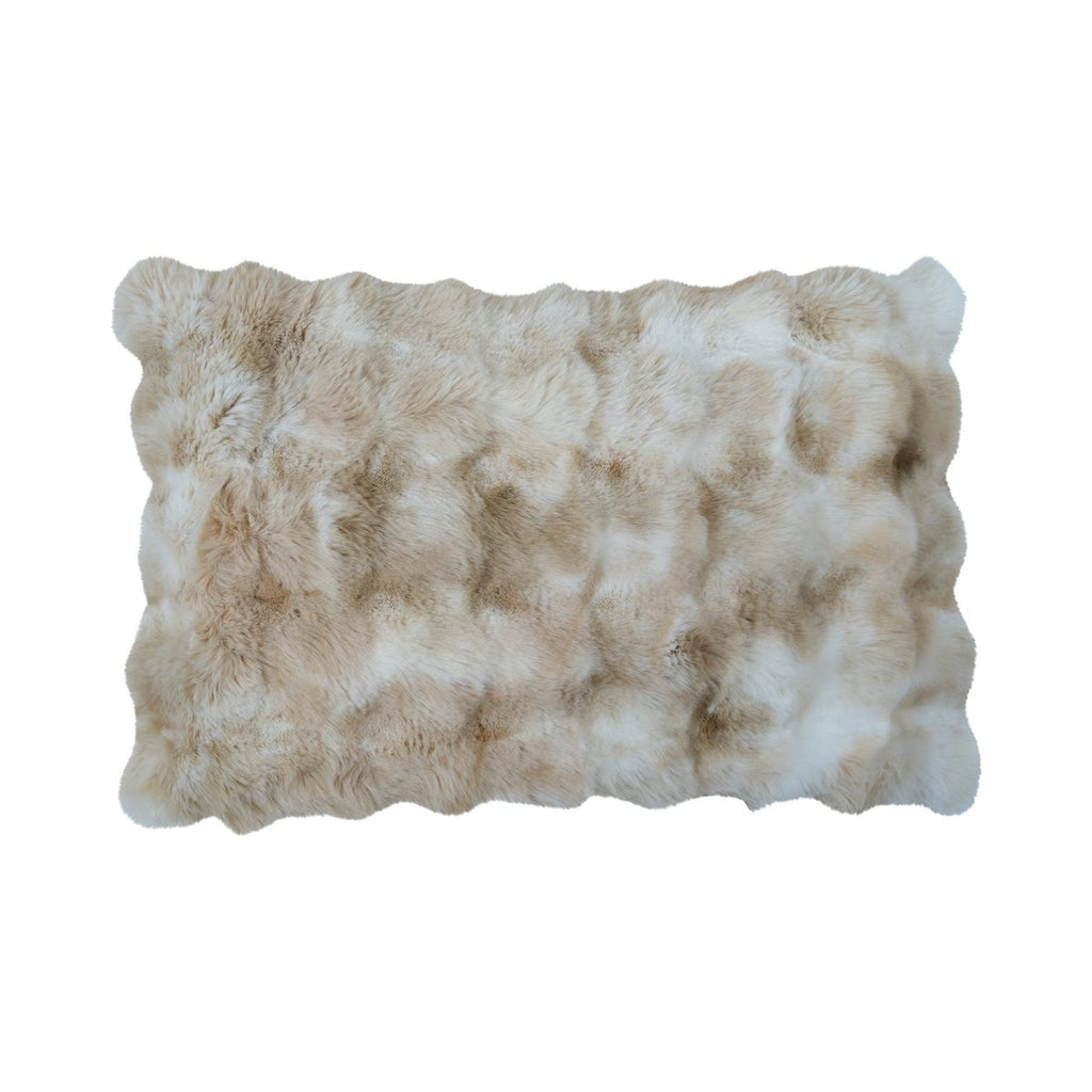 Groot kussen teddy bubble beige 40x60cm
